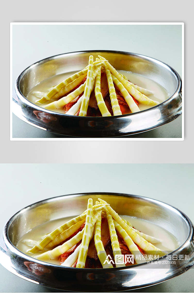 咸肉炖罗汉笋餐饮食物图片素材