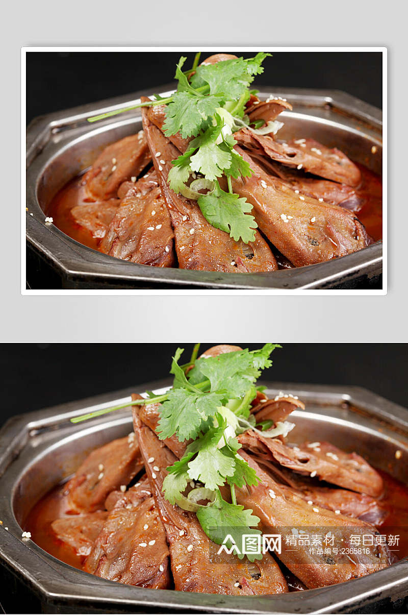 鸭头麻辣香锅食品高清图片素材