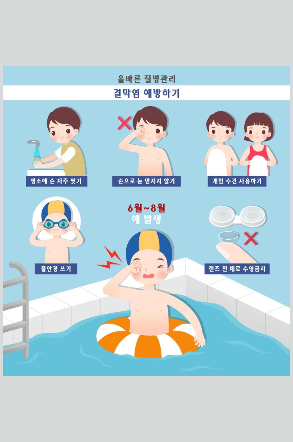 游泳医疗健康人物插画素材素材