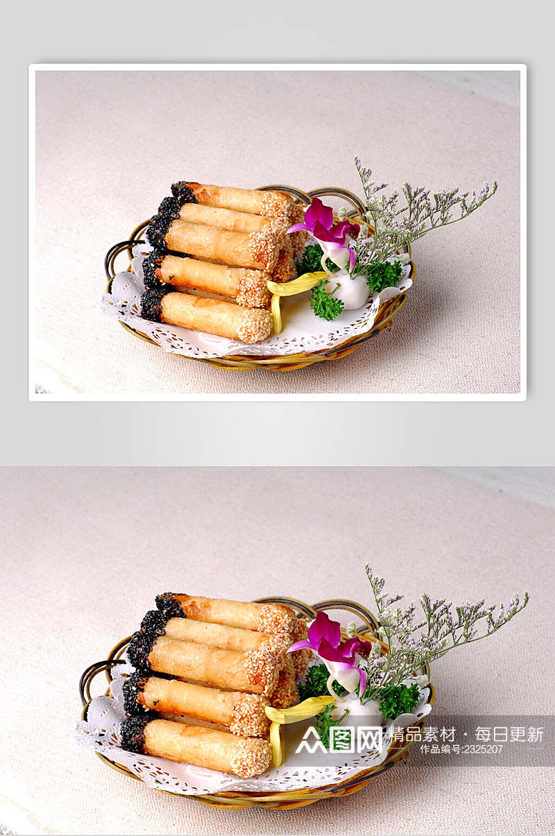 小吃香芋土司卷食品高清图片素材