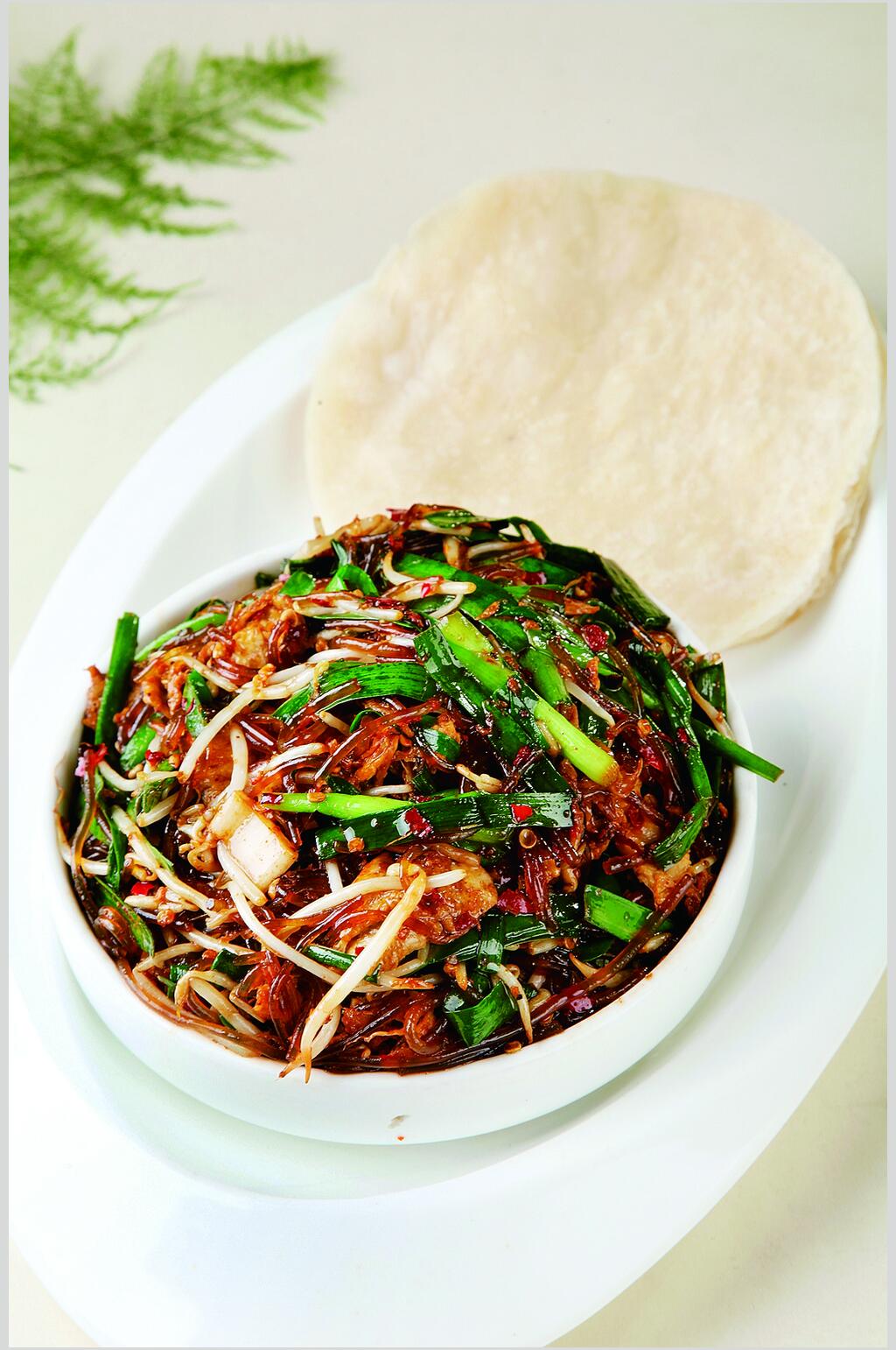 卷饼芽菜食物图片素材