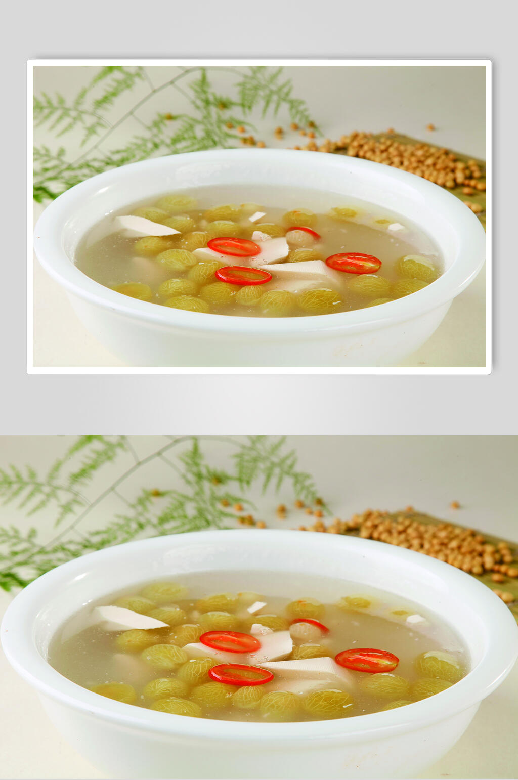 美味葡萄豆花羹食物实拍图片素材