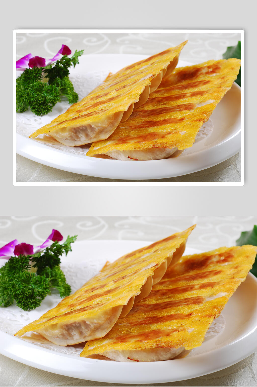 金牌锅贴食物高清图片素材