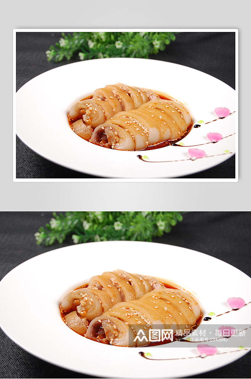 飘香红油猪手餐饮食品图片素材