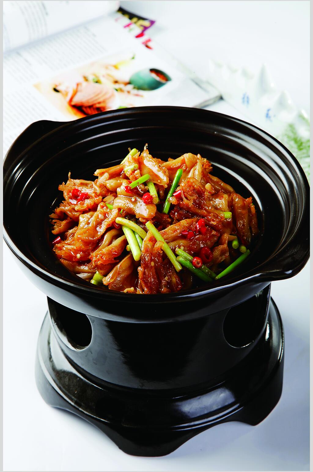 砂锅去骨鸭掌食品图片素材