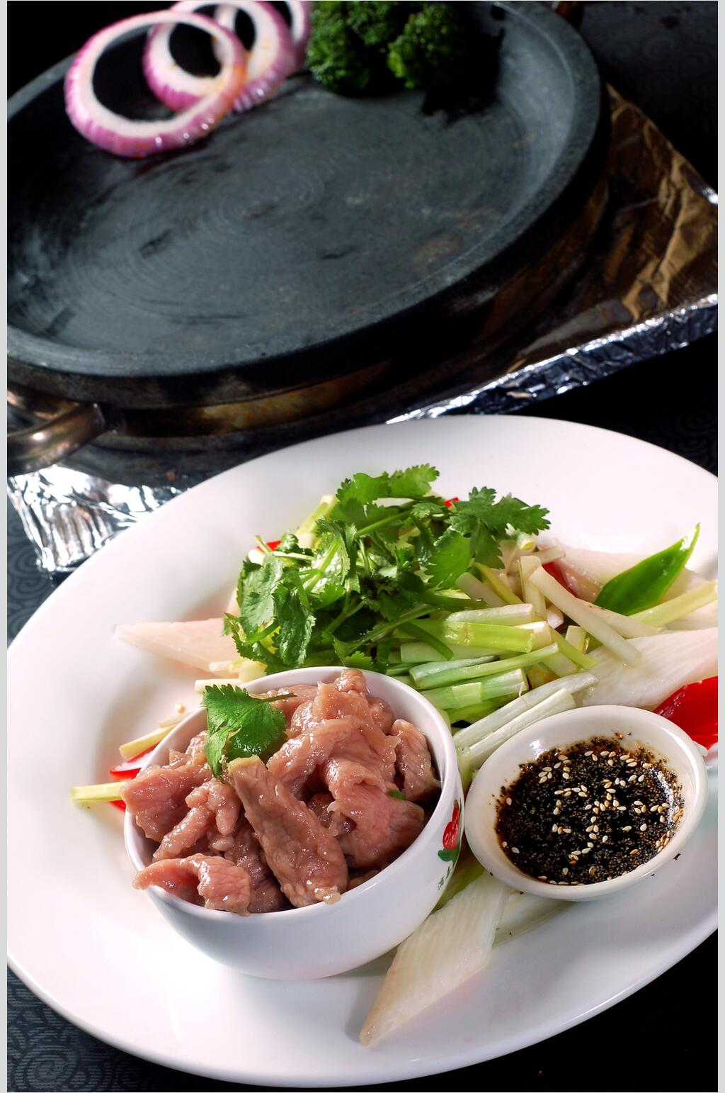 特色玖炬山药牛柳餐饮图片素材