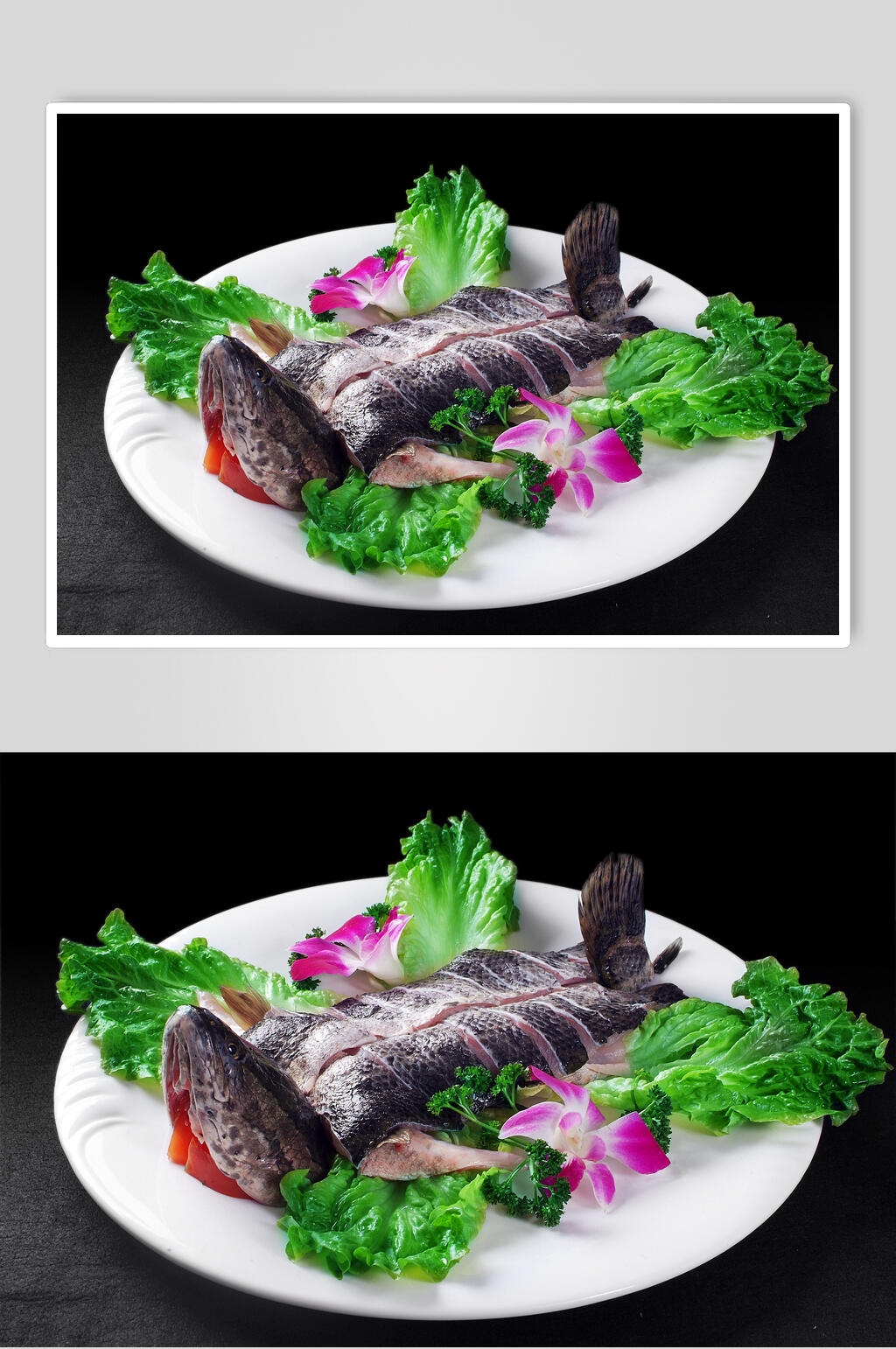 河鲜财鱼片美食图片素材