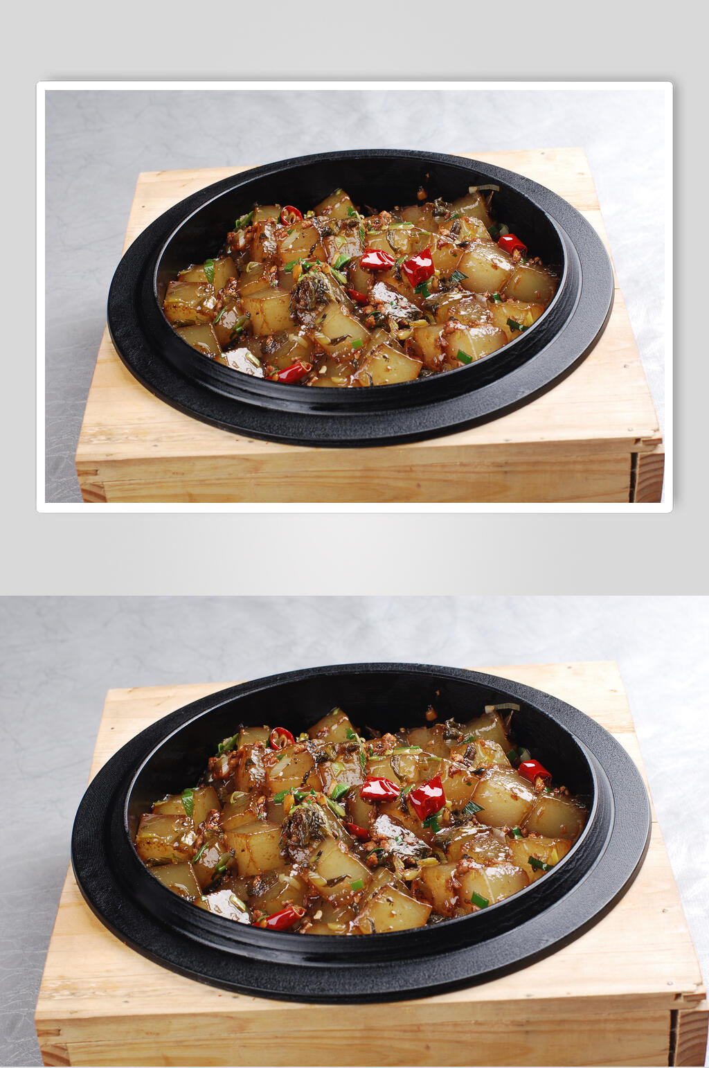 石锅凉粉酱香味食品摄影图片素材