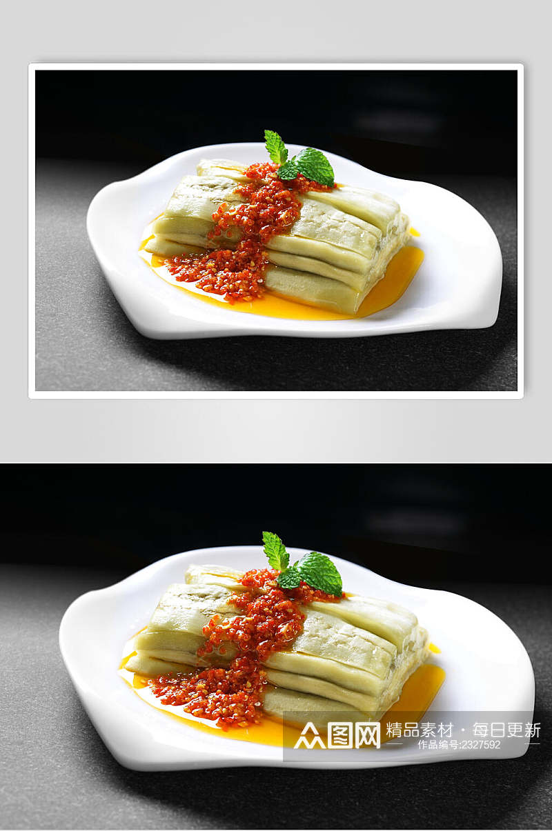 美味剁椒茄子餐饮食品图片素材