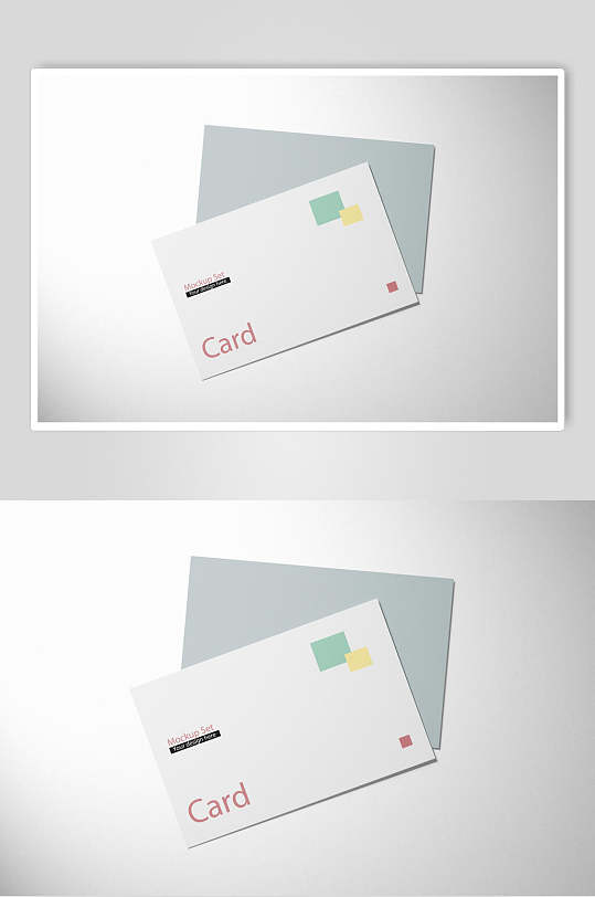 贵尚极简商务卡片明信片样机