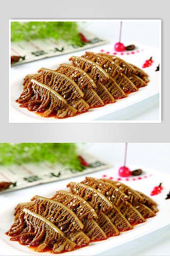 新鲜川府牛百叶餐饮食物图片