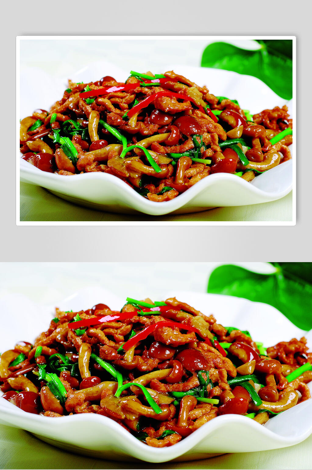 肉丝滑子菇食品摄影图片素材