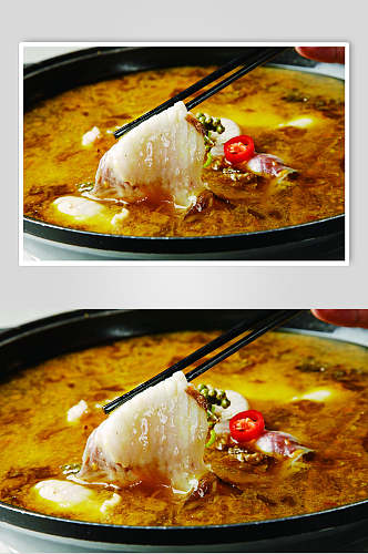 石锅酸菜鲈鱼食品图片