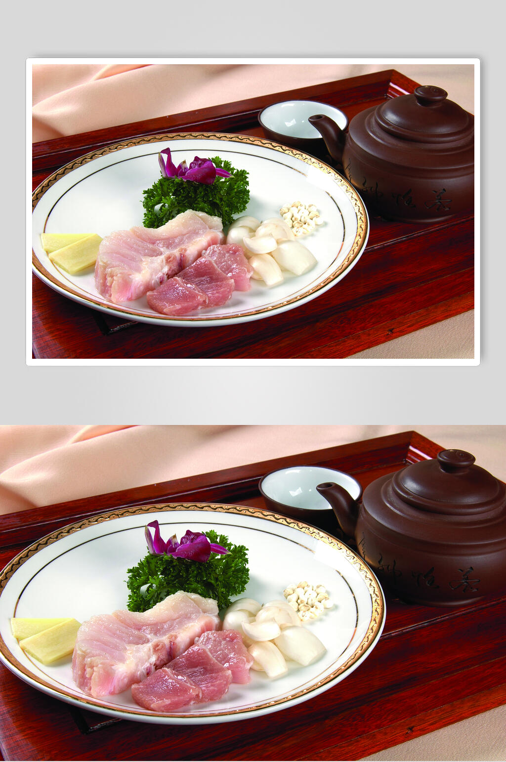 川贝炖鳄鱼美食图片素材