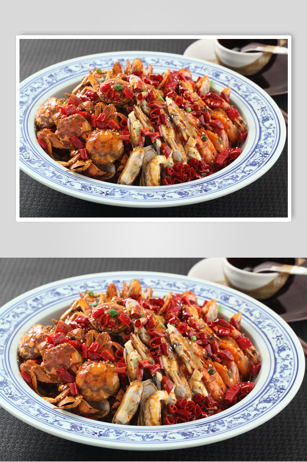 香辣美味海鲜香辣蟹餐饮摄影图片素材