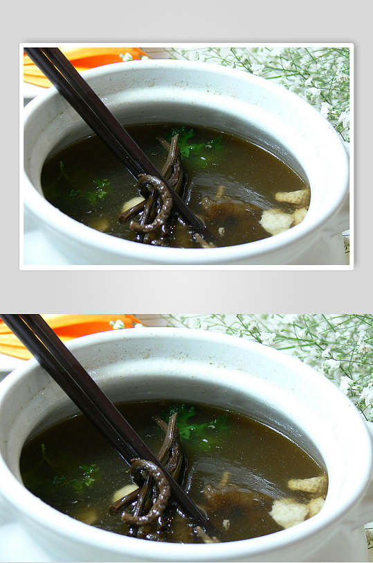 美味茶树菇炖土鸡图片
