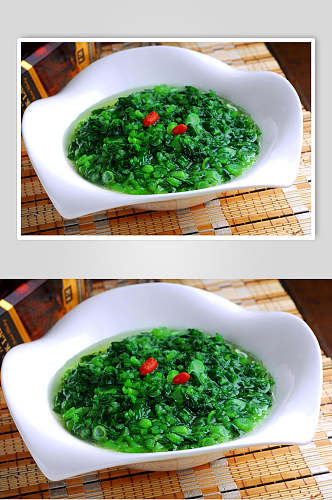 素青菜钵食品高清图片