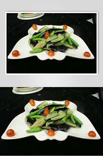 杭椒南茄餐饮食品图片