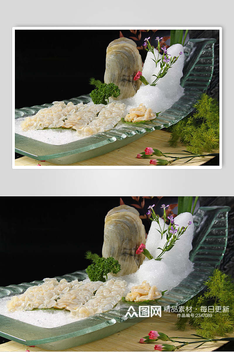 海鲜刺身拼盘食品摄影图片素材