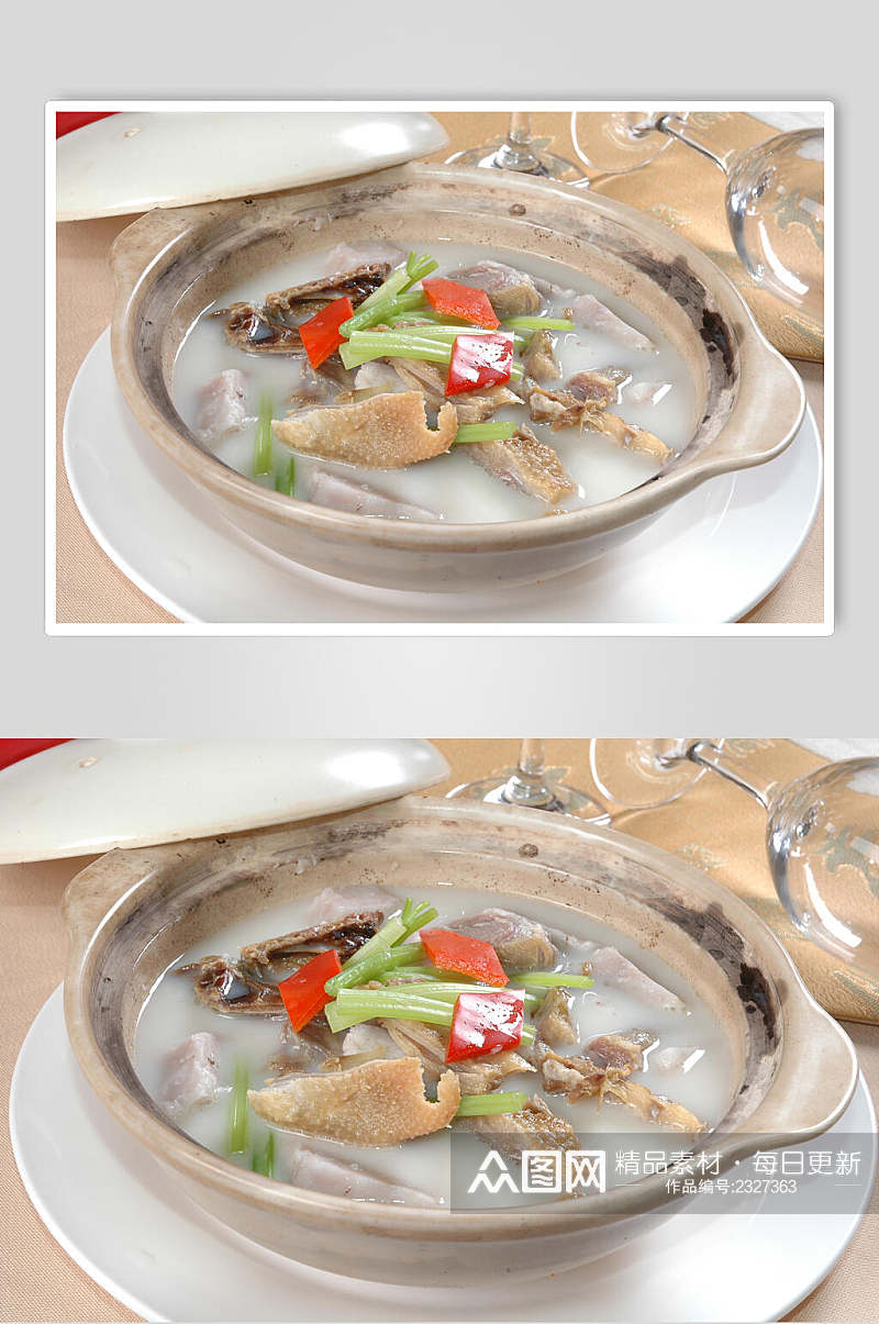 麦芹香芋油鸭煲餐饮食品图片素材