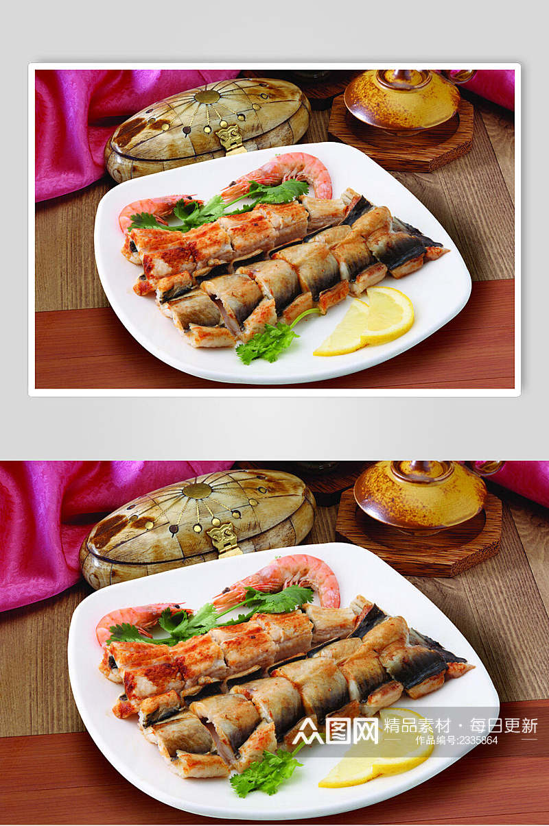 飘香烧鳗鱼食品图片素材