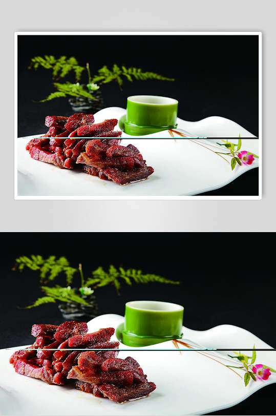 香草牛肉条食品摄影图片