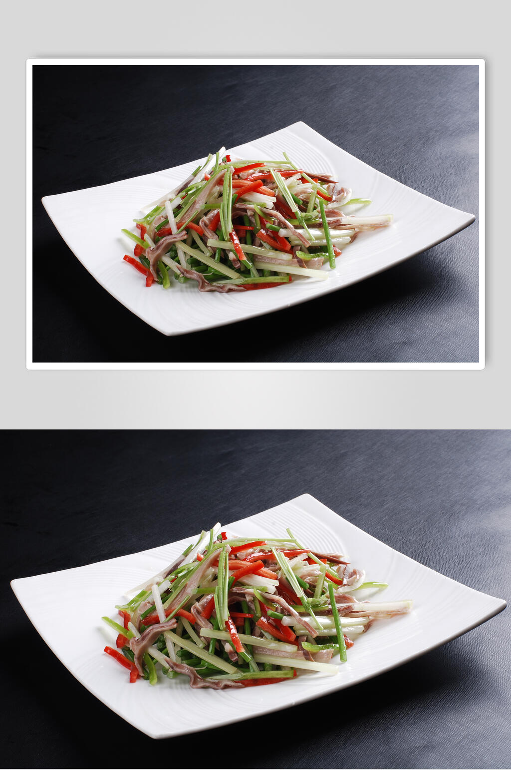 七彩炒肚丝食物图片素材