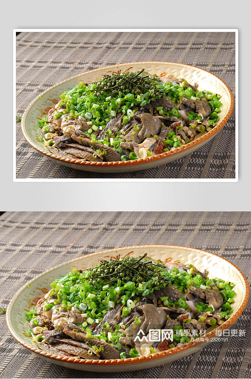 葱香鸡食品摄影图片素材