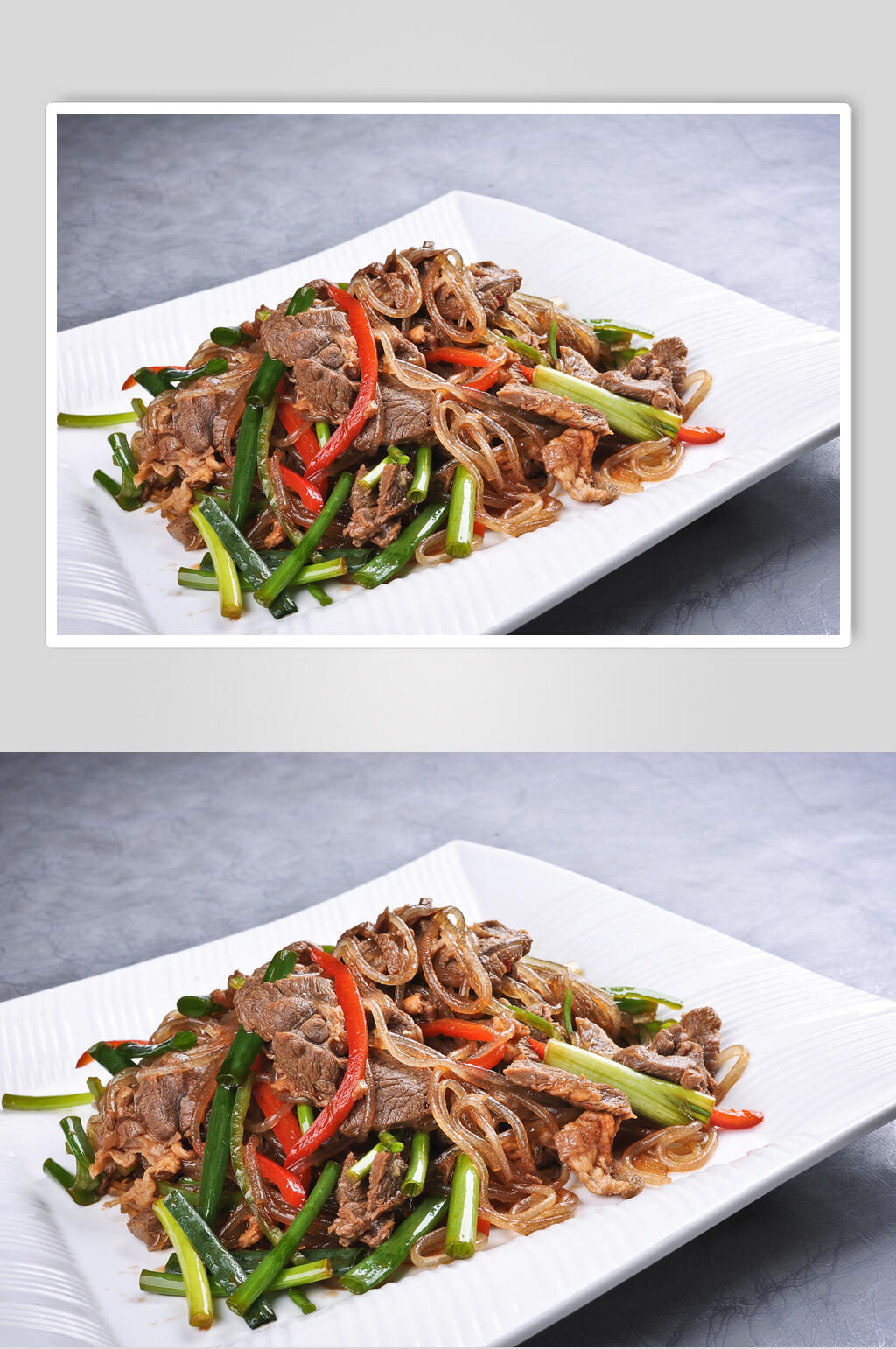 羊肉炒粉条食品高清图片素材