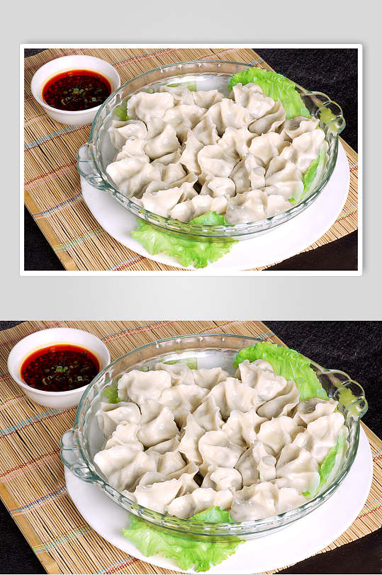 新鲜韭菜水饺美食图片