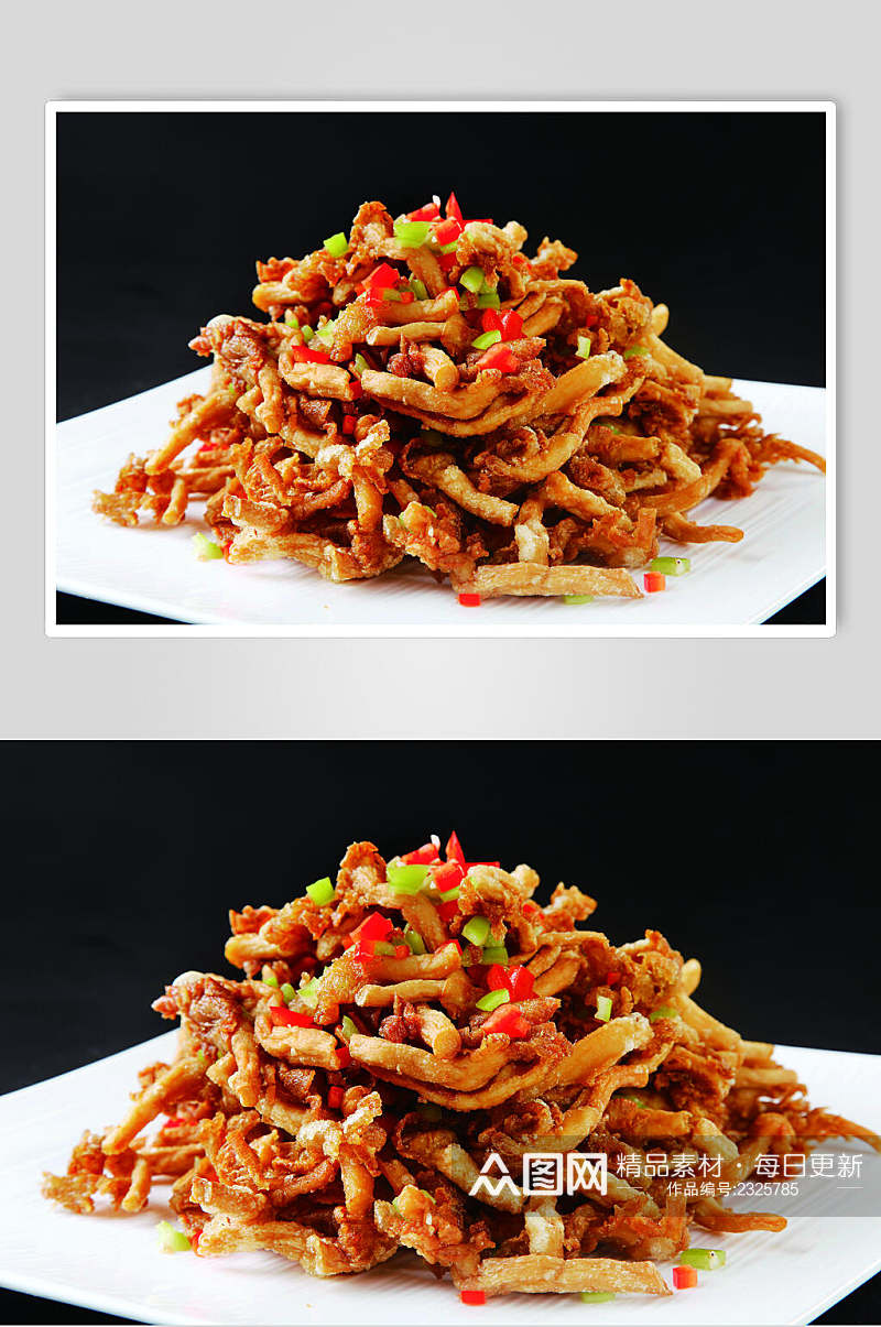 椒香平菇食品摄影图片素材