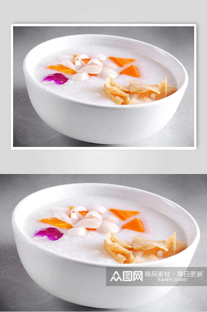 南瓜百合粥食品摄影图片素材
