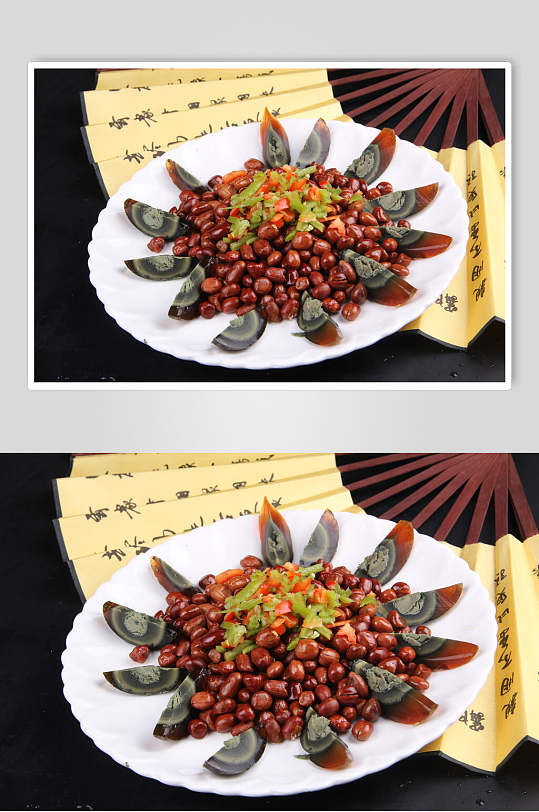 花生凉拌皮蛋食品图片