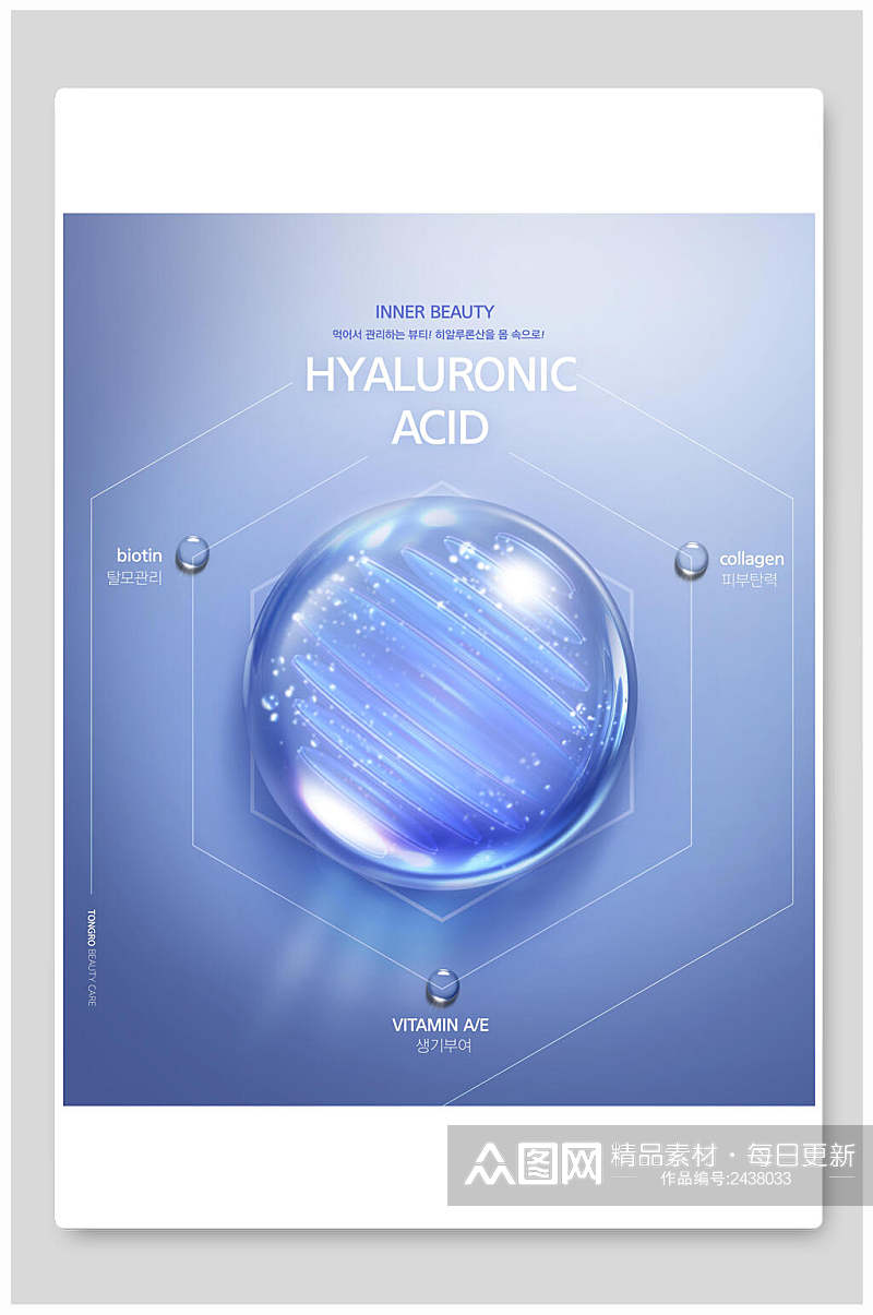 水滴水密码分子科技海报背景素材素材