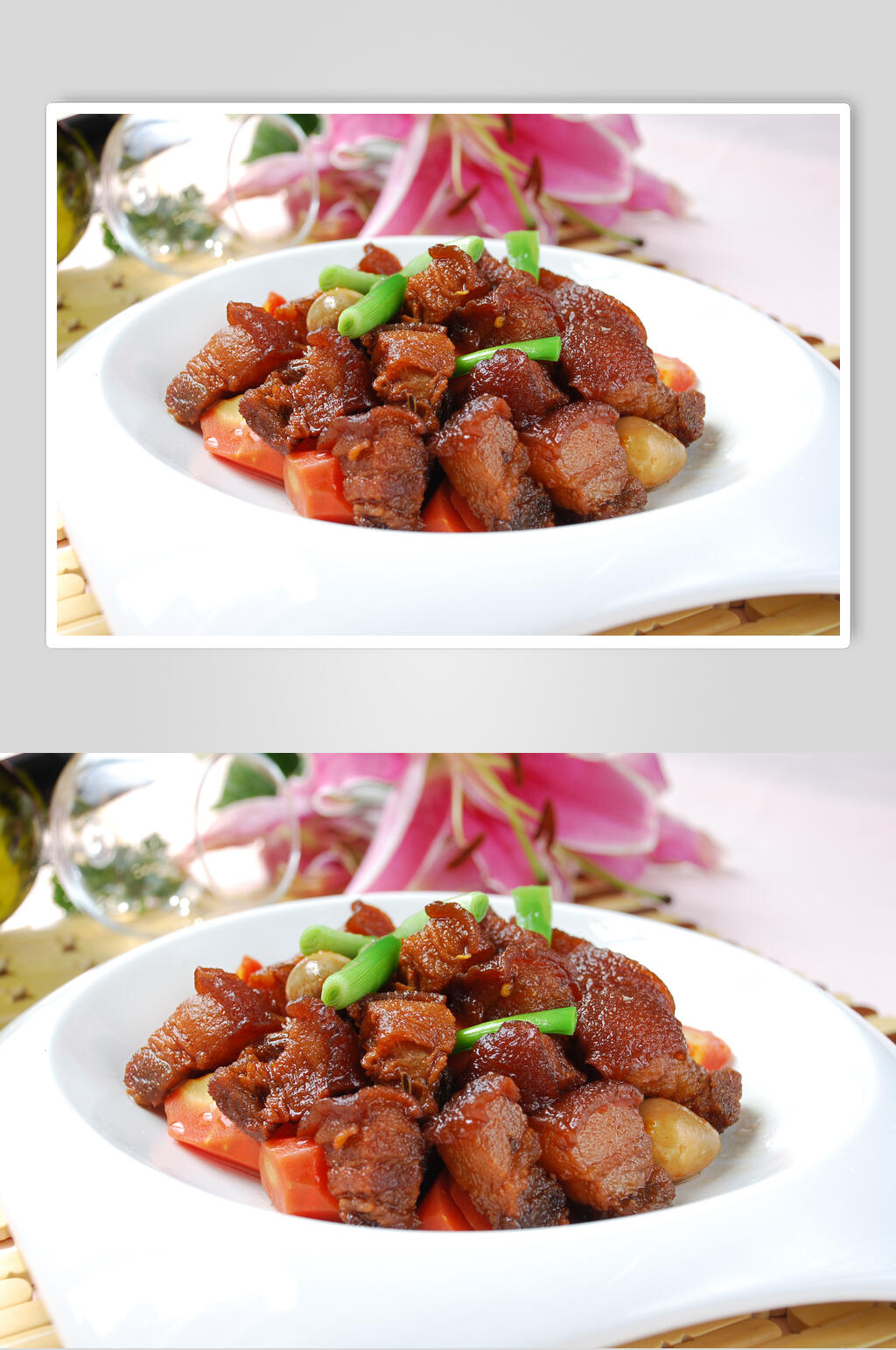 健康美味红烧肉摄影图片素材