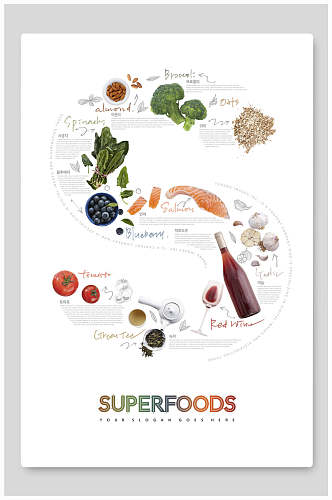 创意蔬果食物海报