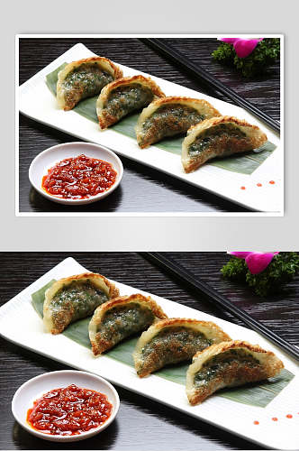 新鲜美味饺子食品摄影图片