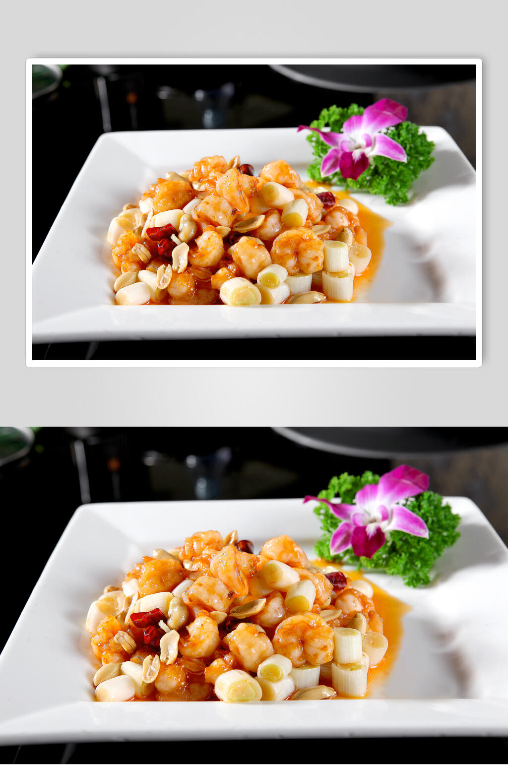 宫爆大虾食物高清图片素材
