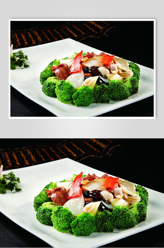 碧绿双脆食品高清图片