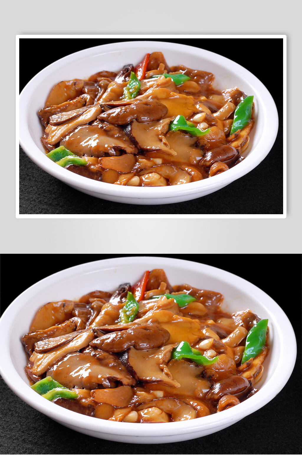 蒜烧牛肝菌餐饮摄影图片素材