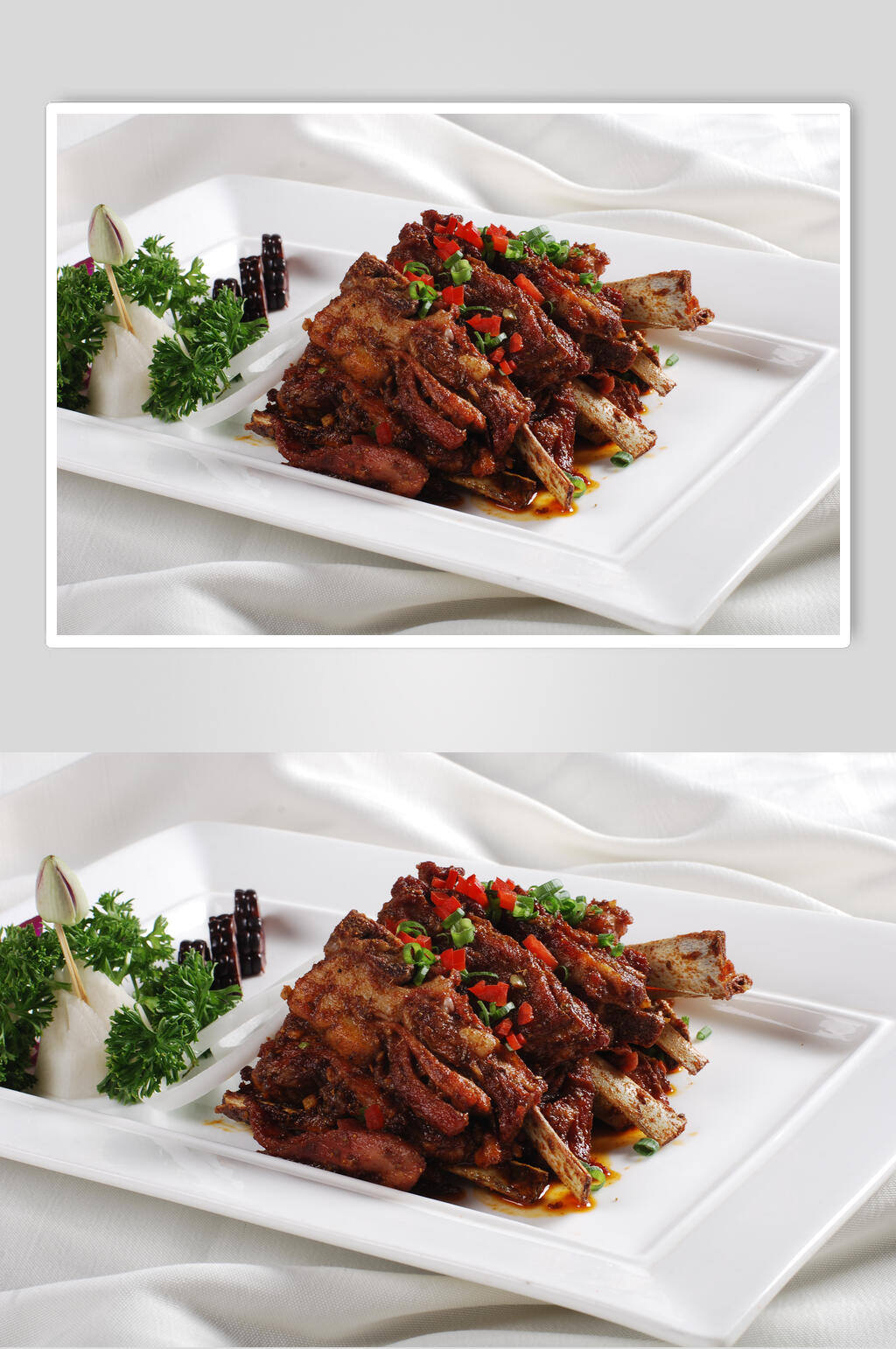 西夏烤羊排食品高清图片素材