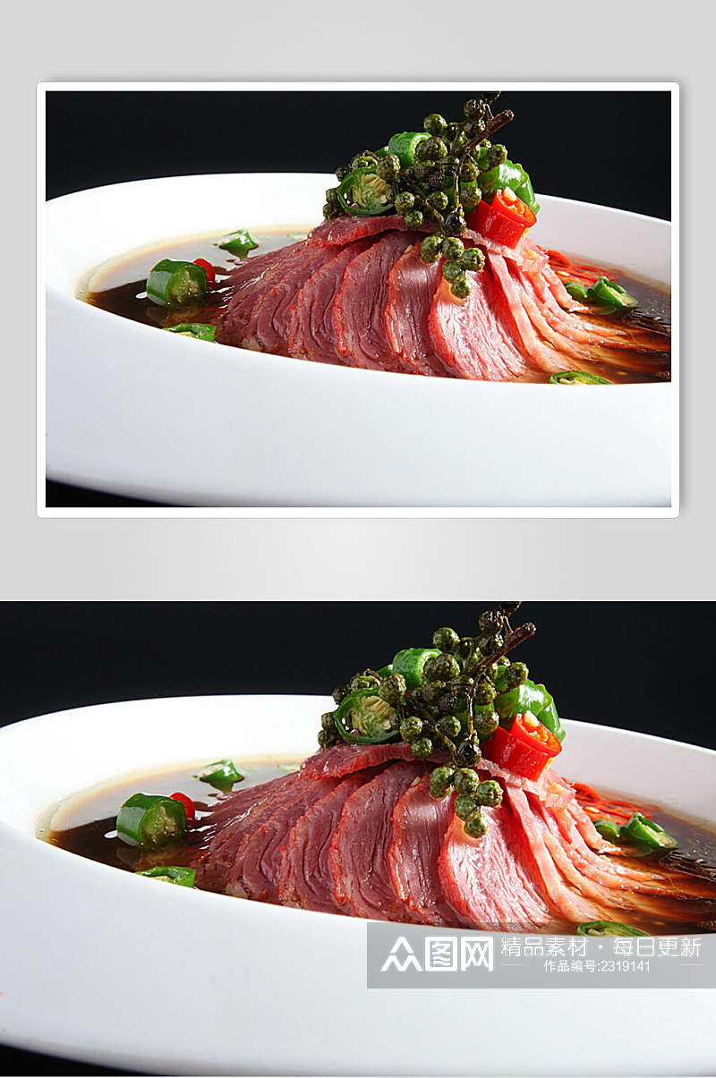 青花椒牛肉食物摄影图片素材