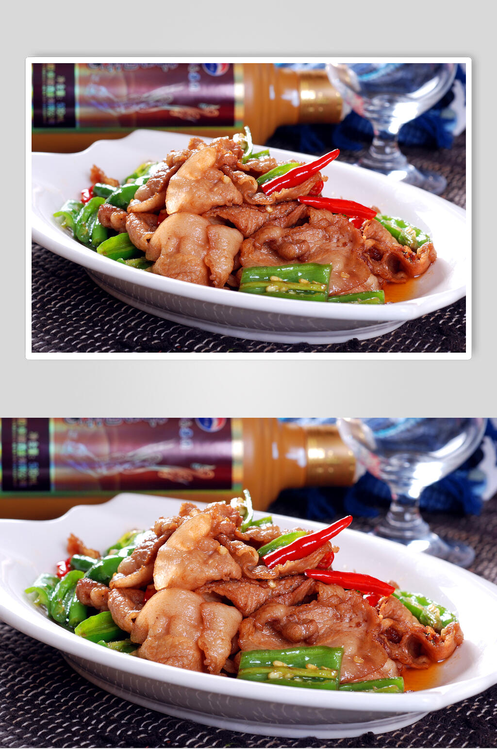 正宗湘式小炒肉高清图片素材