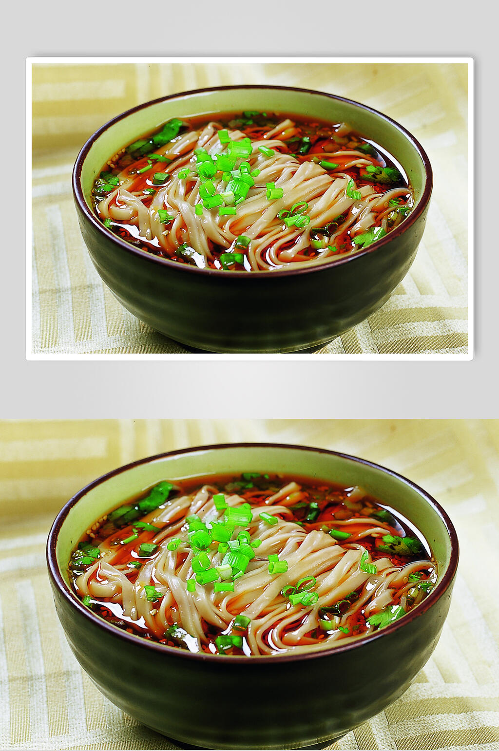 特色面食葱香酸汤面图片素材