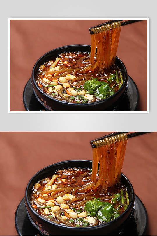 特色美食酸辣粉食物摄影图片