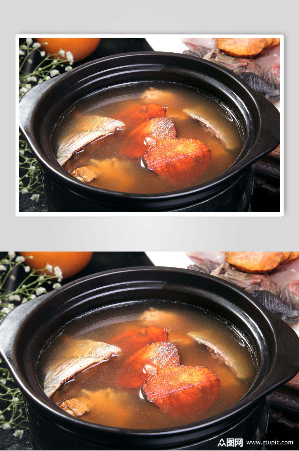 土茯苓炖老龟美食图片