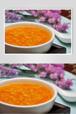 健康美味南瓜粥食品摄影图片