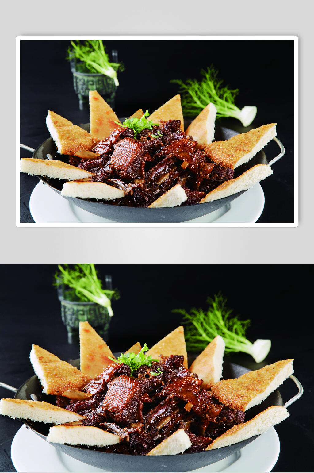 美味博山靠大鹅食物图片素材