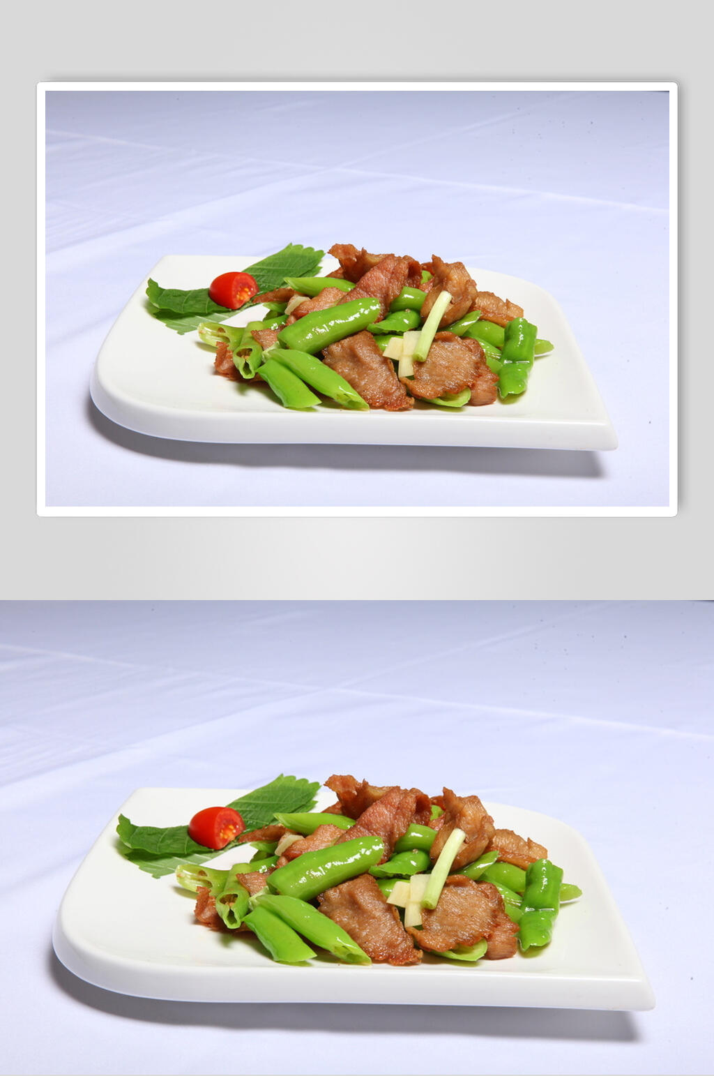 虎皮尖椒炒爽肉餐饮高清图片素材