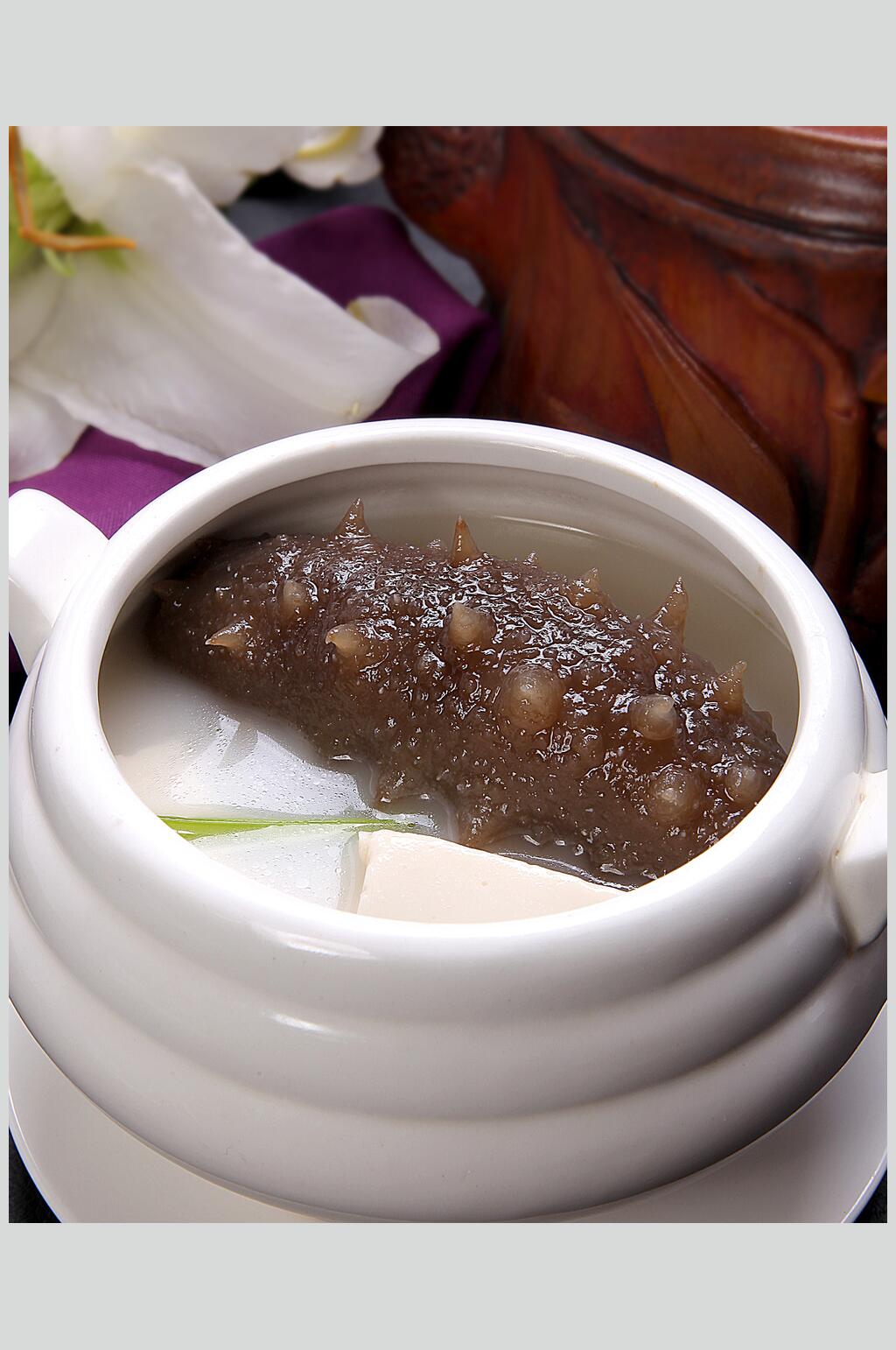 鲫鱼豆腐辽参汤每位食物图片素材
